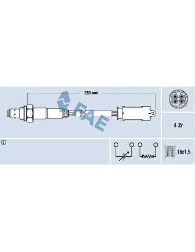 Sonda Lambda Fae 77368 - FAE SONDA LAMBDA