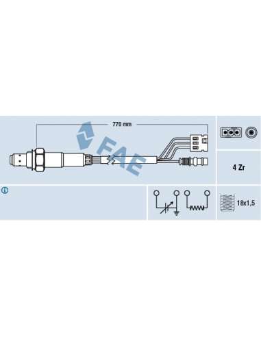 Sonda Lambda Fae 77379 - FAE SONDA LAMBDA