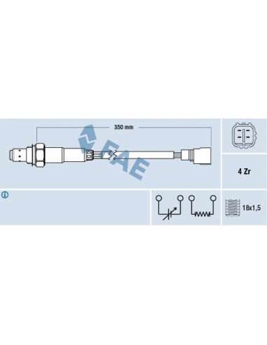 Sonda Lambda Fae 77385 - FAE SONDA LAMBDA