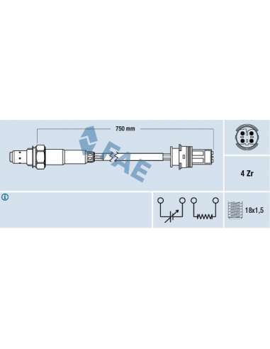 Sonda Lambda Fae 77386 - FAE SONDA LAMBDA