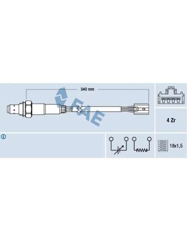 Sonda Lambda Fae 77388 - FAE SONDA LAMBDA