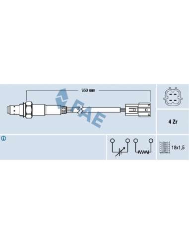 Sonda Lambda Fae 77391 - FAE SONDA LAMBDA