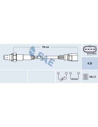 Sonda Lambda Fae 77399 - FAE SONDA LAMBDA