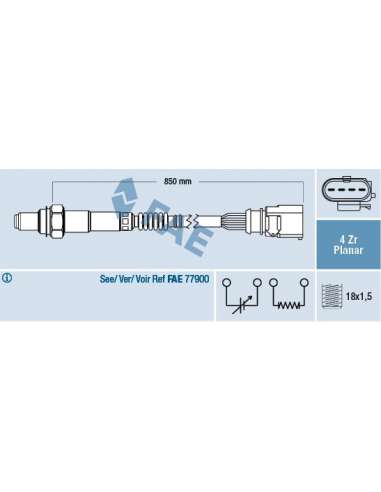 Sonda Lambda Fae 77403 - FAE SONDA LAMBDA