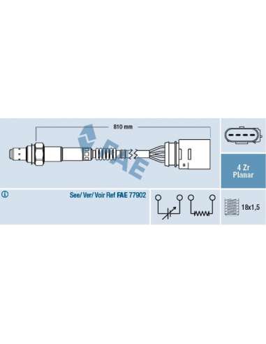 Sonda Lambda Fae 77406 - FAE SONDA LAMBDA
