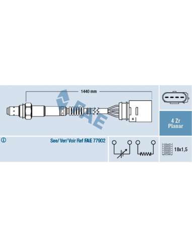 Sonda Lambda Fae 77407 - FAE SONDA LAMBDA