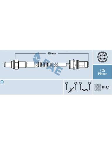 Sonda Lambda Fae 77409 - FAE SONDA LAMBDA