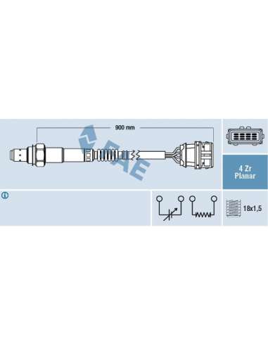 Sonda Lambda Fae 77415 - FAE SONDA LAMBDA