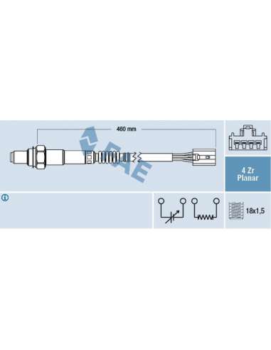Sonda Lambda Fae 77417 - FAE SONDA LAMBDA
