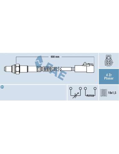 Sonda Lambda Fae 77419 - FAE SONDA LAMBDA