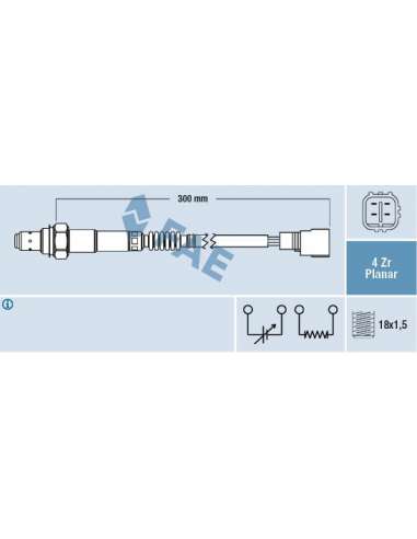 Sonda Lambda Fae 77424 - FAE SONDA LAMBDA