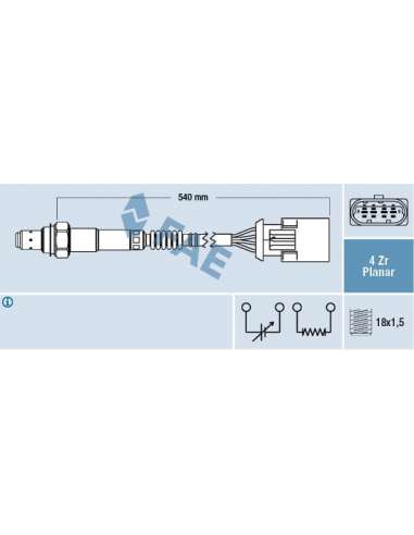Sonda Lambda Fae 77425 - FAE SONDA LAMBDA