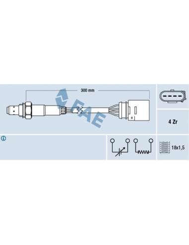 Sonda Lambda Fae 77435 - FAE SONDA LAMBDA