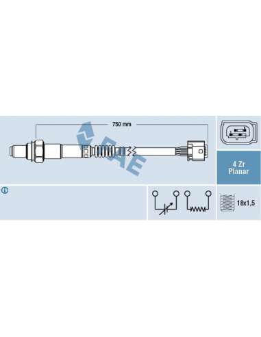 Sonda Lambda Fae 77441 - SONDA LAMBDA