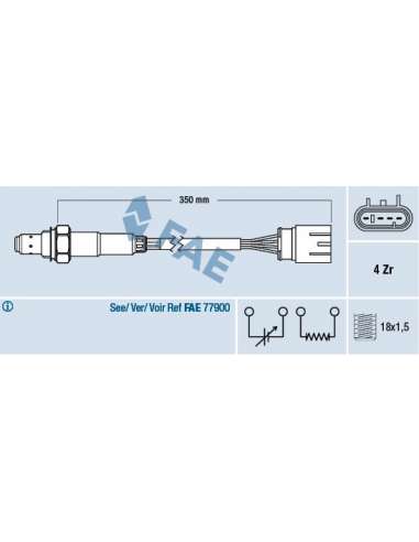 Sonda Lambda Fae 77465 - FAE SONDA LAMBDA