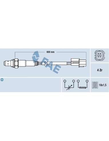 Sonda Lambda Fae 77477 - FAE SONDA LAMBDA