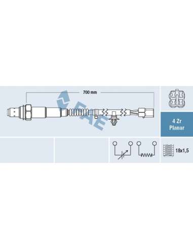 Sonda Lambda Fae 77545 - FAE Sonda Lambda