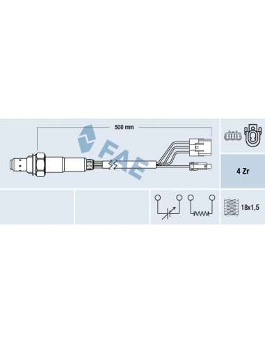 Sonda Lambda Fae 77559 - FAE SONDA LAMBDA