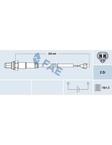 Sonda Lambda Fae 77561 - FAE SONDA LAMBDA