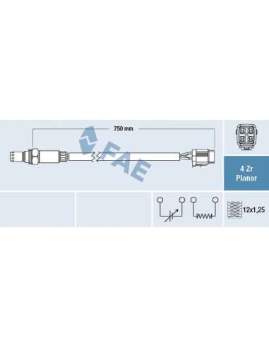 Sonda Lambda Fae 77563 - FAE SONDA LAMBDA