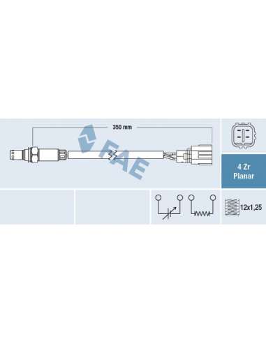 Sonda Lambda Fae 77571 - FAE SONDA LAMBDA