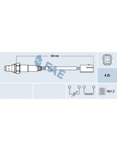 Sonda Lambda Fae 77598 - FAE SONDA LAMBDA