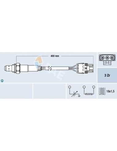 Sonda Lambda Fae 77601 - FAE Sonda Lambda