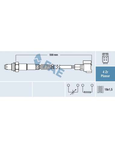 Sonda Lambda Fae 77603 - FAE Sonda Lambda
