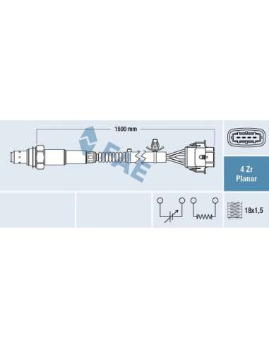 Sonda Lambda Fae 77608 - FAE SONDA LAMBDA