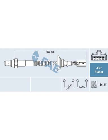 Sonda Lambda Fae 77611 - FAE SONDA LAMBDA