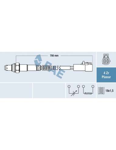 Sonda Lambda Fae 77615 - FAE SONDA LAMBDA