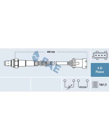 Sonda Lambda Fae 77621 - FAE SONDA LAMBDA
