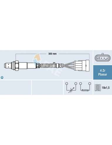 Sonda Lambda Fae 77641 - FAE Sonda Lambda