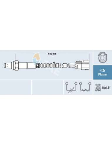 Sonda Lambda Fae 77673 - FAE Sonda Lambda