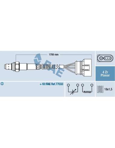 Sonda Lambda Fae 77903 - FAE SONDA LAMBDA