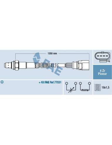 Sonda Lambda Fae 77904 - FAE SONDA LAMBDA