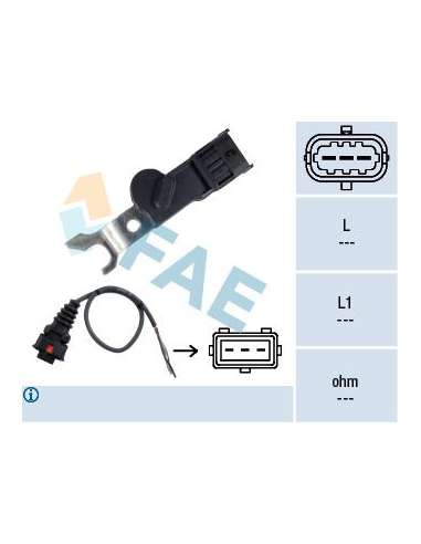 Sensor, posición arbol de levas Fae 79167 - FAE CAPTADORES