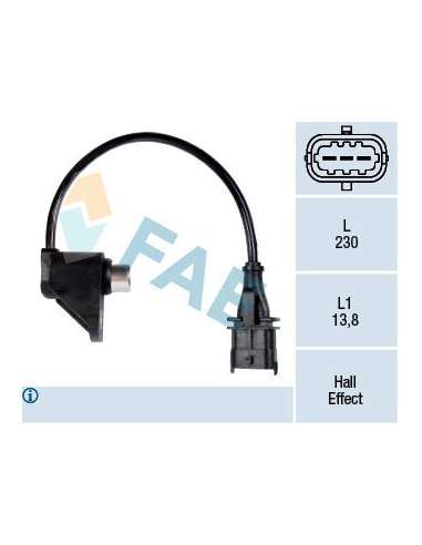 Sensor, posición arbol de levas Fae 79229 - FAE CAPTADORES