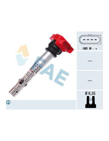 Bobina de encendido Fae 80248 - FAE BOBINA DE ENCENDIDO Made in Italy - OE Equivalent
