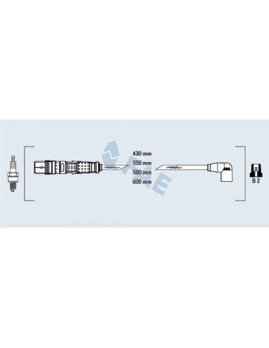 Juego de cables de encendido Fae 85871 - FAE JUEGOS DE CABLES