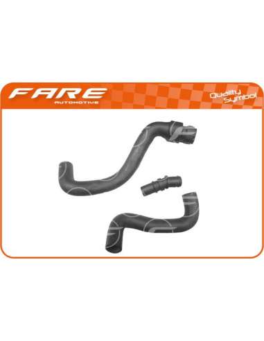Manguito, intercambiador calor - calefacción Fare 10990 - JGO.MGTO CALEFACTOR KANGOO II 1.5D
