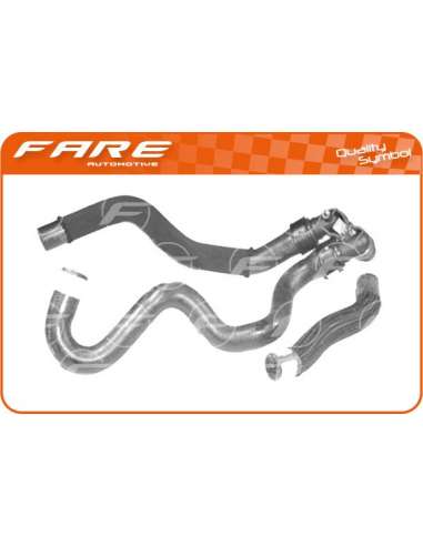 Manguito, intercambiador calor - calefacción Fare 11033 - JGO.MGTO DOBLE CALEF XSARA II 1.4D