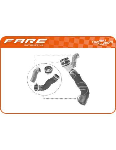 Tubo flexible de aire de sobrealimentación Fare 14516 - KIT MGTO. TURBO FORD FOCUS II 2.5