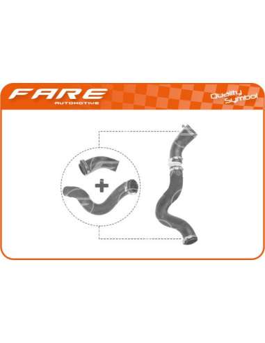 Tubo flexible de aire de sobrealimentación Fare 14517 - -KIT MGTO. TURBO FORD TRANSIT 2.2TD