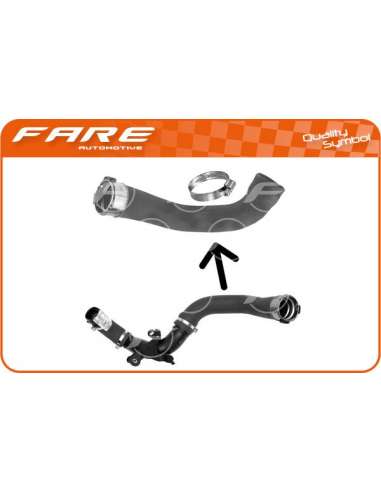 Tubo flexible de aire de sobrealimentación Fare 14973 - -MGTO.TURBO CLIO IV 1.2 TCE  (LAR.)