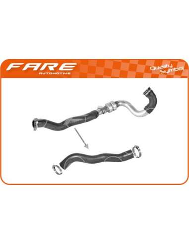Tubo flexible de aire de sobrealimentación Fare 14976 - MGTO. TURBO DACIA LOGAN 1.5DCI (LA)