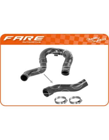 Tubo flexible de aire de sobrealimentación Fare 15010 - MGTO. TURBO DOBLO 1.3 MJTD (LARGO)