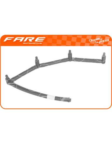 Tubo flexible, combustible de fuga Fare 15438 - TUBO COMBUSTIBLE PSA 1.6 HDI
