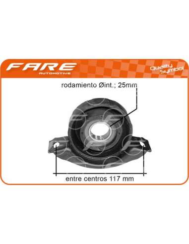 Suspensión, árbol de transmisión Fare 1699 - SOPORTE TRANSMISION MERCEDES BENZ 2