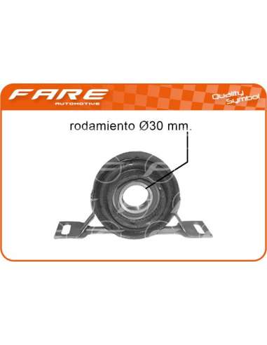 Suspensión, árbol de transmisión Fare 2641 - SOPORTE TRANSMISION BMW S/3